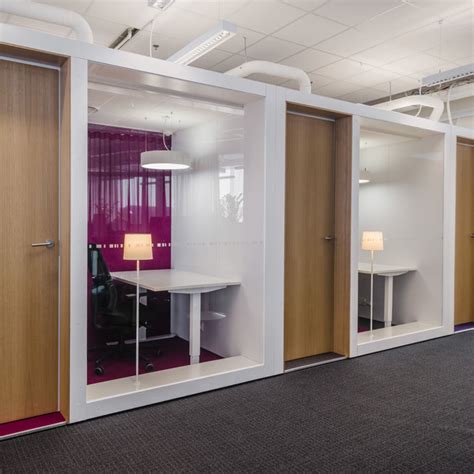 Acoustic Office Pod Pod 4 Into Concept Glass Mdf For Open Space