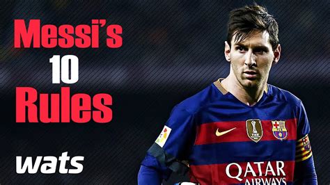 Top 10 Success Lessons From Lionel Messi Best Of Ten Youtube