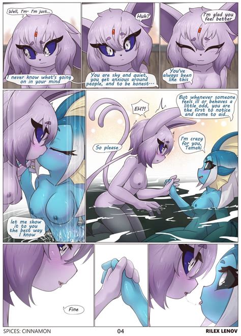 Rule 34 Blush Comic Duo Eeveelution English Text Espeon Female Female Only Nintendo Open Mouth