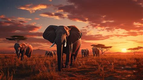 Premium Ai Image Large Group Of African Safari Animals Composited