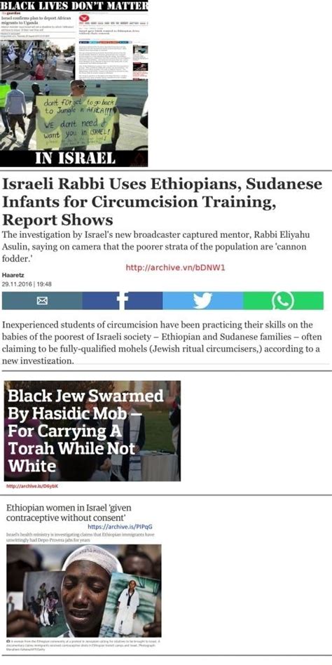 Israeli Rabbi Uses Ethiopians Sudanese Infants For Circumcision