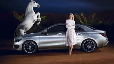 mercedes benz cla stars in sweeping short with supermodel karlie kloss autoblog