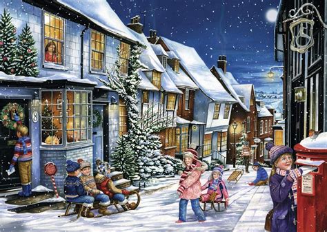 Playing In The Snow Jigsaw By Fiona Osbaldstone 11229 1000 Pieces