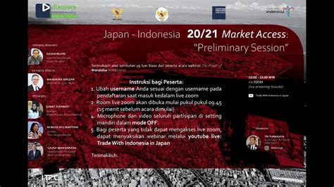 Webinar Akses Pasar Ukm Eksportir Indonesia Ke Jepang Pasca Covid