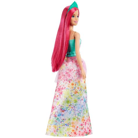 barbie dreamtopia princess doll with dark pink hair