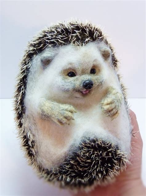Needle Felted Hedgehog Made To Order Needle Felted Animal Etsy