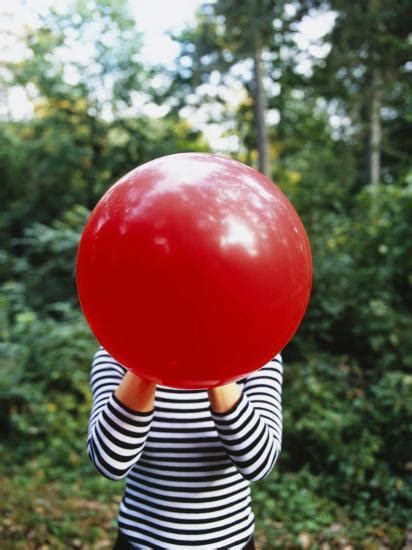 Close Up Of A Woman Blowing A Balloon Germany Photographic Print At
