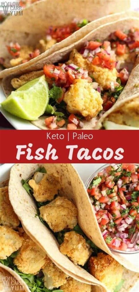 Fried cod fish sticks are crispy on the outside and so flaky and delicious on the inside! Best Fish Tacos Recipe (Keto, Low Carb) | Low Carb Yum