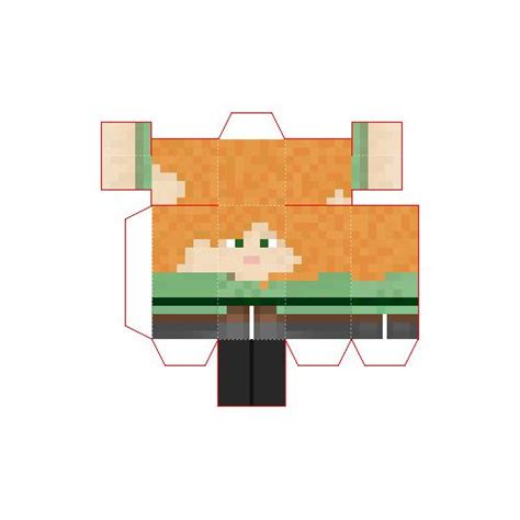Papercraft Mini Drowned And Trident Papercraft Minecraft Skin Images