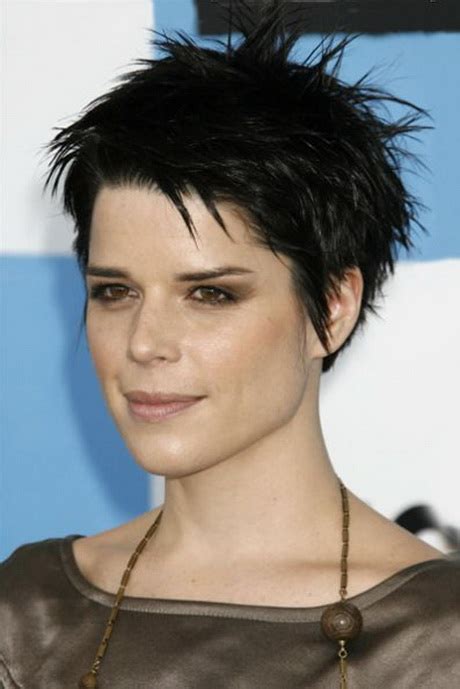 There are some hairstyles that considered as boyish style by many people, the short spiky hairstyles are one of them. Short cropped haircuts