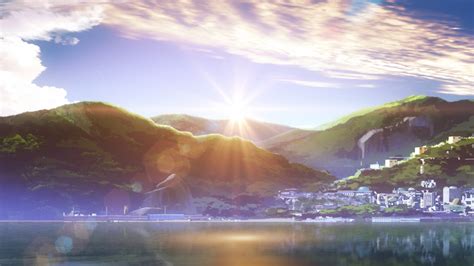 Nagi No Asukara Landscape Lens Flare Anime Wallpapers Hd Desktop