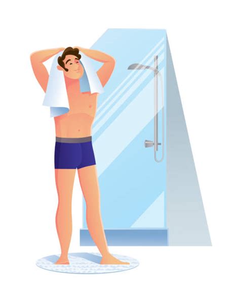 840 Man In Towel Home Illustrations Royalty Free Vector Graphics