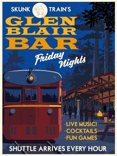 Glen Blair Bar Skunk Train | Fort Bragg, CA