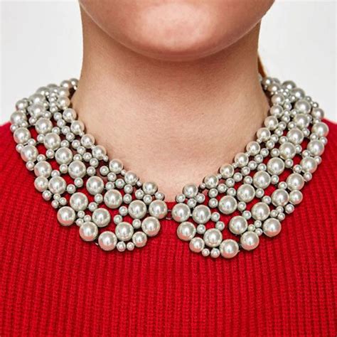 Best Lady Hot Brand Luxury Simulated Pearl Chokers Necklace For Women Fashion Collar Row Beads