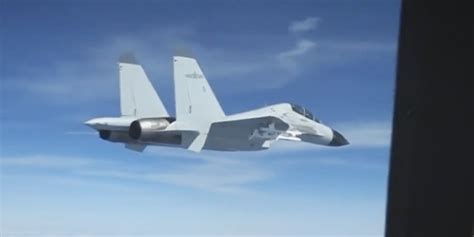 Us Military Plane Takes Evasive Maneuvers After Chinese Fighter Jet