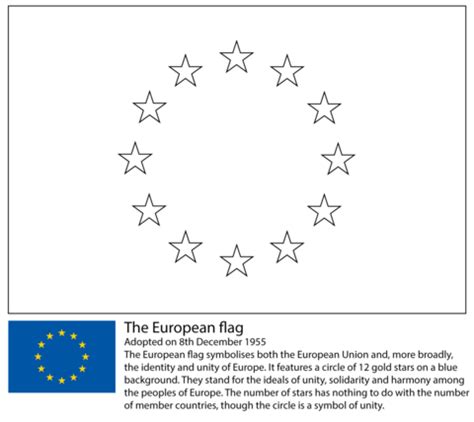 european union flag coloring page  european flags category select
