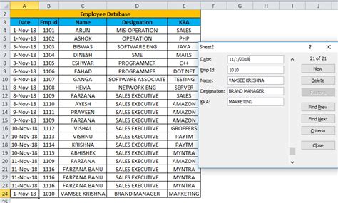 Excel Forms Examples How To Create Data Entry Form In Excel 2022