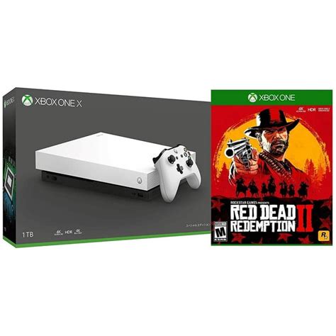 Microsoft Xbox One X White Special Edition Rdr2 Bundle Xbox One X