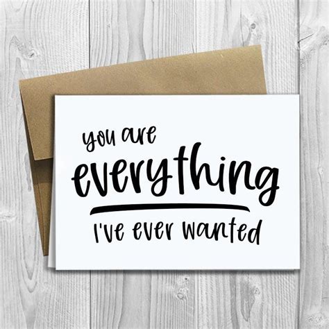 Printed You Are Everything Ive Ever Wanted 5x7 Etsy In 2021