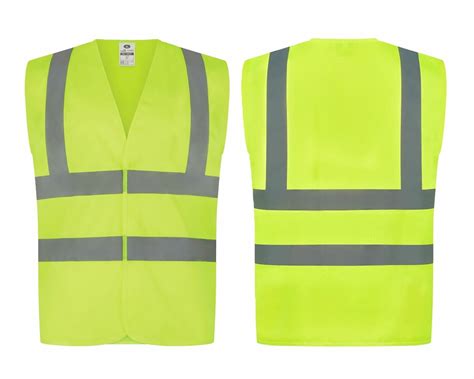 New Hi Viz High Visibility Yellow Workwear Safety Vest Waistcoat Adult Size 2xl Ebay