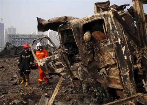 Tianjin Death Toll Climbs As Crews Scramble To Clear Site Of Chemicals