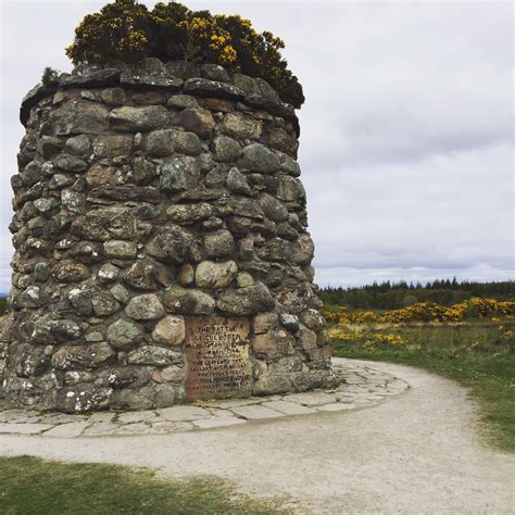 The Memorial Cairn At The Culloden Battlefield Rscotland