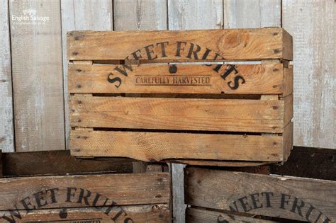 Reclaimed Vegetable Fruit Wooden Crates