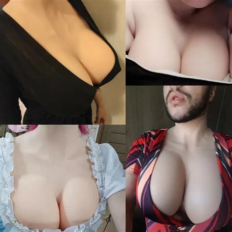 New Technology Sexland High Neck Silicone Breasts Sissy Crossdress