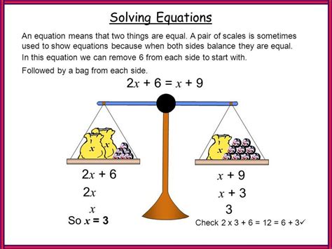 Unit 62 Solving Equations Using Balance Strategies Mr MartÍnezs