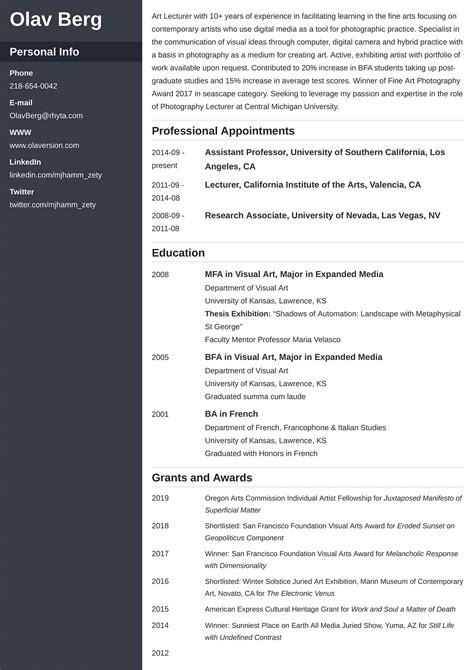 Accounting Cv Example Simple Resume Template