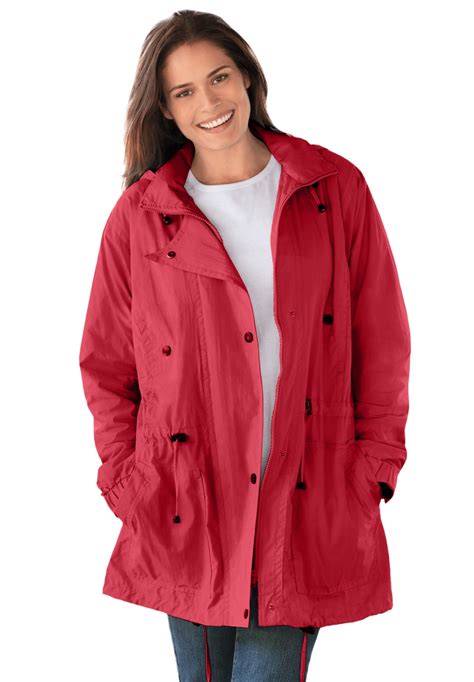 Woman Within Woman Within Womens Plus Size Fleece Lined Taslon