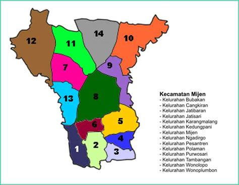 Peta Kecamatan Mijen Kota Semarang Lokanesia