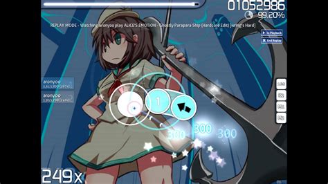 Osu ALiCE S EMOTiON Ghostly Parapara Ship Hardcore Edit Hard