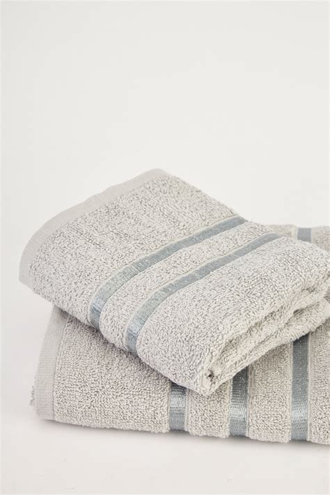 Explore beach towels from brands like baby shark, c&f home, great bay home and martha stewart. Set Of 2 Textured Light Grey Towels - Just $6