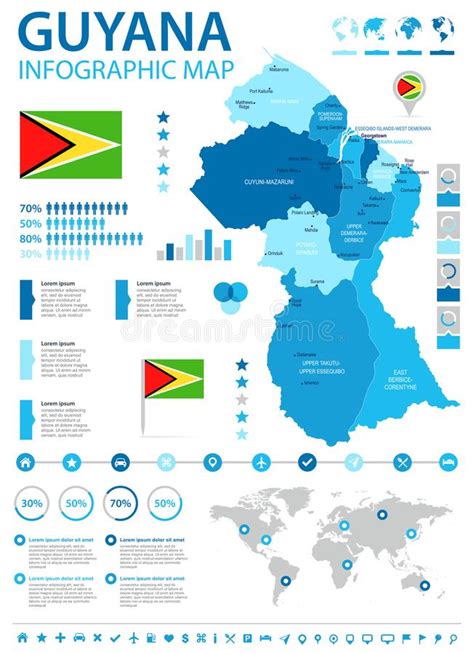 Guyana Mapa Infographic Ejemplo Detallado Del Vector Stock De Porn Sex Picture