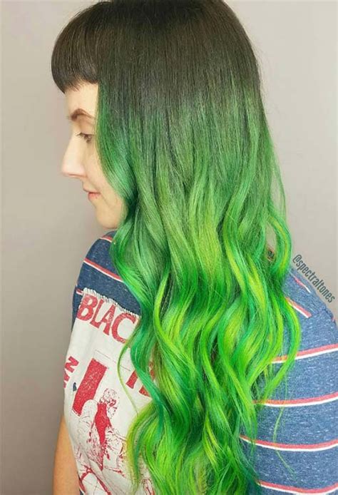 63 Offbeat Green Hair Color Ideas Green Hair Dye Kits To Go Green