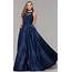 Satin Long A Line Prom Dress With Pockets  PromGirl