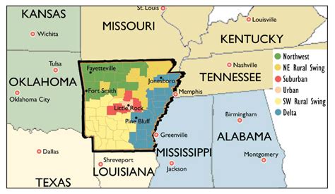 Map Of Arkansas And Surrounding States Draw A Topographic Map