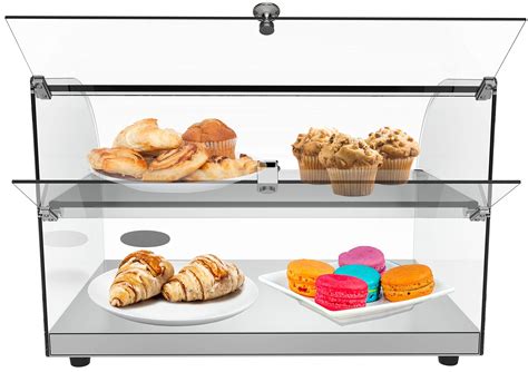 Koolmore Dc 2c 22 Commercial Countertop Bakery Display Case With Front Curved Glass And Rear