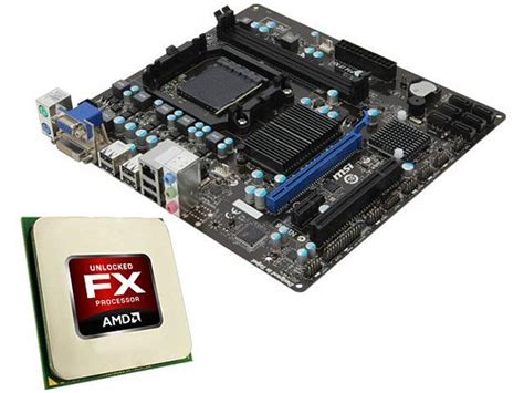 Amd Fx 8350 40ghz42ghz Turbo Cpu And Amd 760g Chipset Motherboard