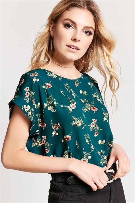 forever 21 boxy floral print top clothes tops floral print tops
