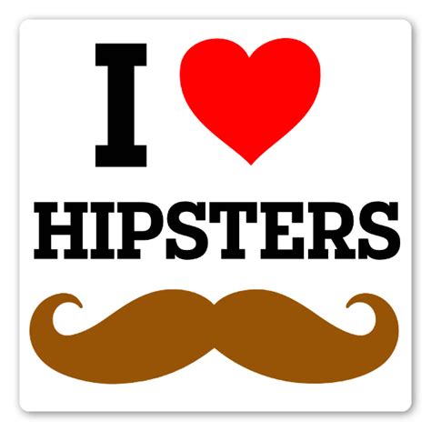 I Love Hipsters - StickerApp