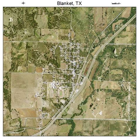 Aerial Photography Map Of Blanket Tx Texas