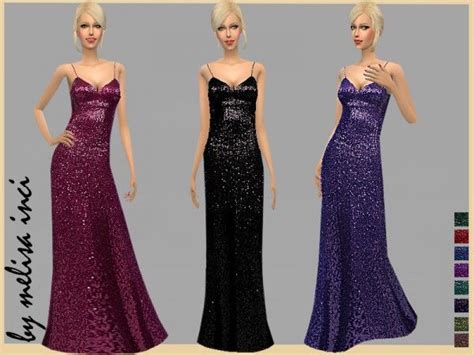 The Sims Resource Sequin Gown By Melisainci Sims 4 Downloads Sims 4