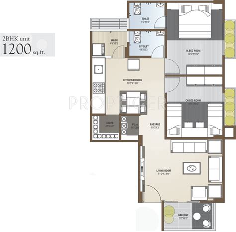 1200 Sq Ft 2 Bhk 2t Apartment For Sale In Krish Developer Nisarg Dreams