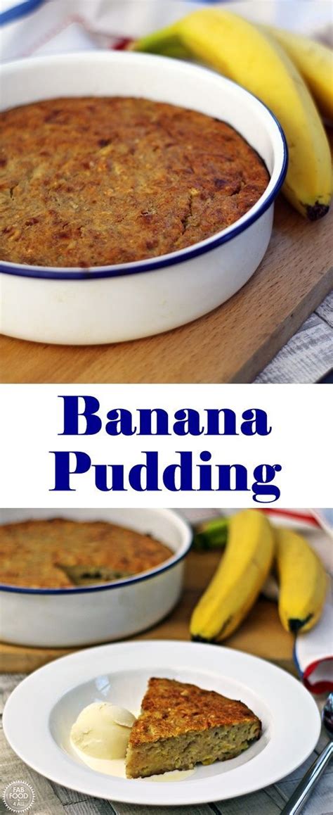 Banana Pudding Great Way To Use Up Over Ripe Bananas Fab Food All Banana Pudding Banana
