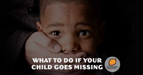 What To Do If Your Child Goes Missing Securerite Pty Ltd