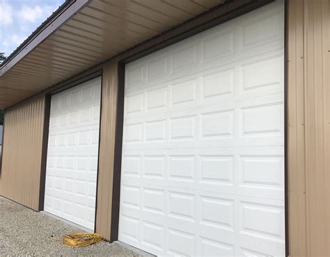 White 10x10 Short Panel Design Garage Door Teamtaylordoors Com Garage