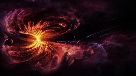 Chaos Nebulae Black Hole Asteroids Matter Wallpapers Hd Desktop