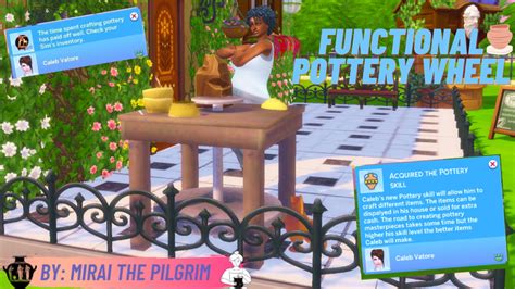 Functional Pottery Wheel By Miraimayonaka At Mod The Sims 4 Sims 4